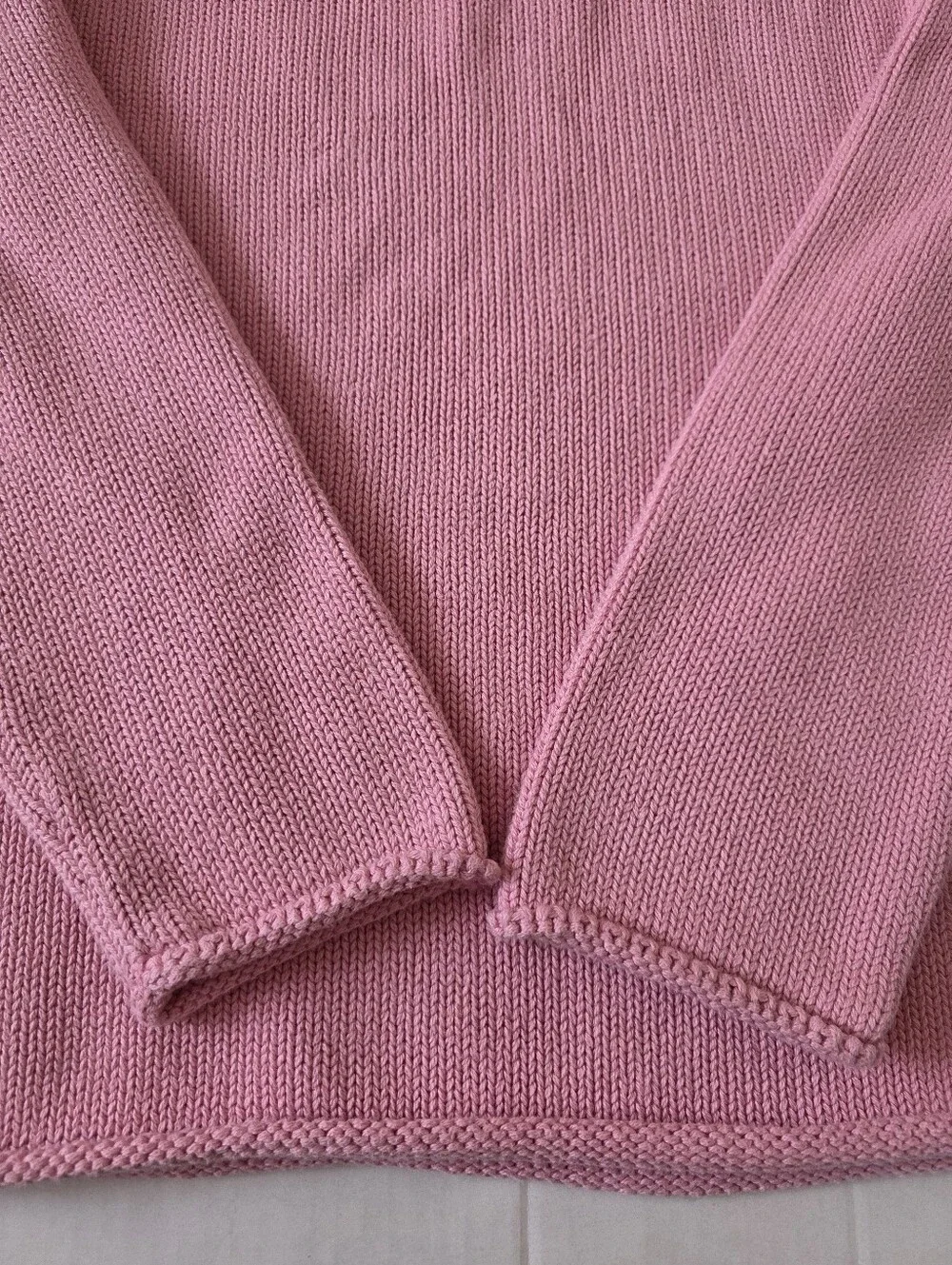 J Crew 1988 Oarsman Rollneck Sweater M Bubblegum Pink Preppy Heritage Old Money